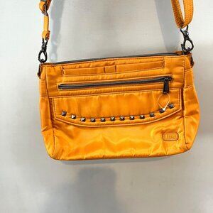 Lug PAcer Crossbody Bag With Stud Details & Multiple‎ Zipper Compartments